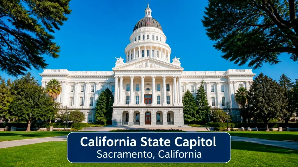 California state capitol where sweepstakes casino ban legislation AB 831 was signed
