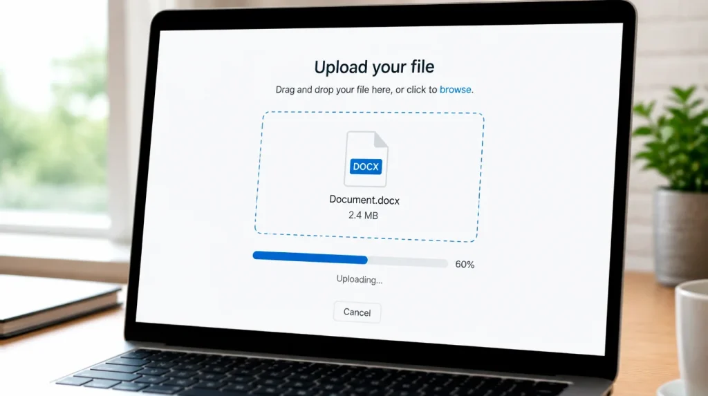 Document upload interface for sweepstakes casino KYC verification