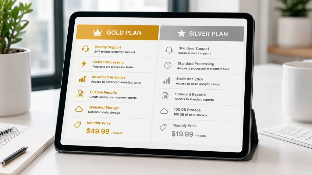 Side-by-side comparison table of Gold Coins versus Sweeps Coins features