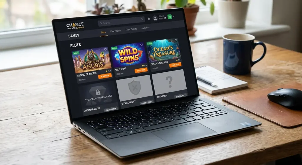 Gap in live dealer game availability after provider withdrawals