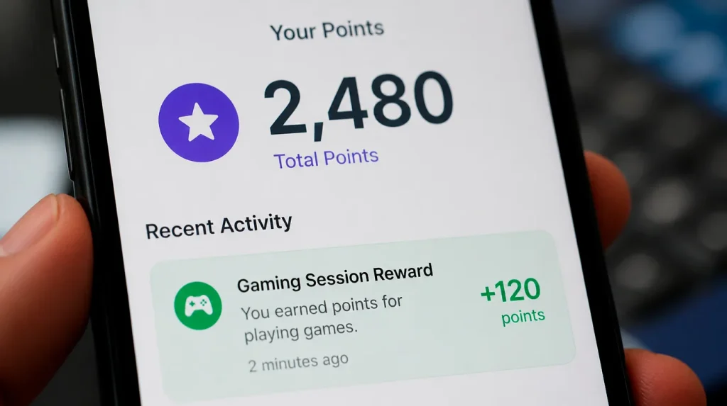 Loyalty points earning rates from sweepstakes casino gameplay activity