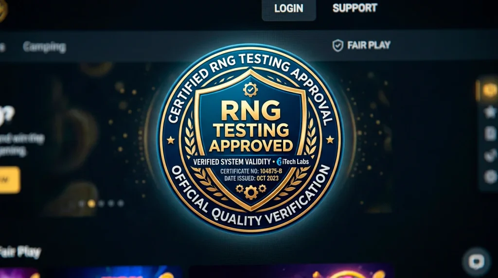 RNG certification standards maintained by established game providers