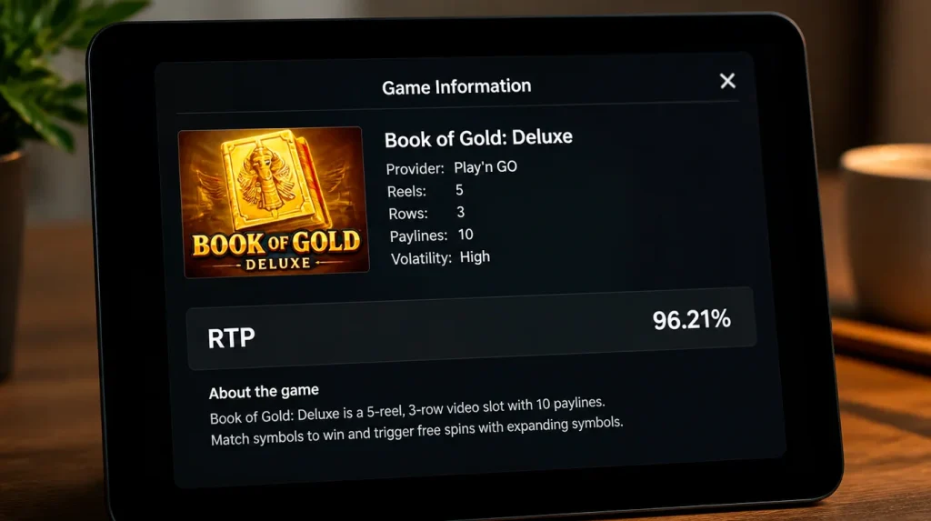 Published RTP data for popular sweepstakes casino slot games