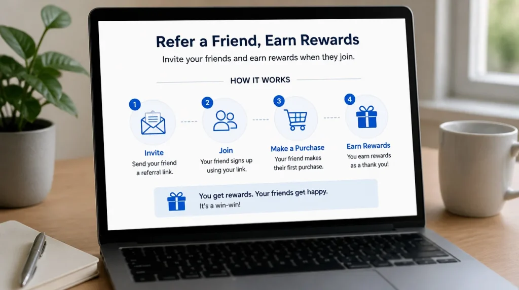 Referral bonus SC reward structure at sweepstakes casino platforms
