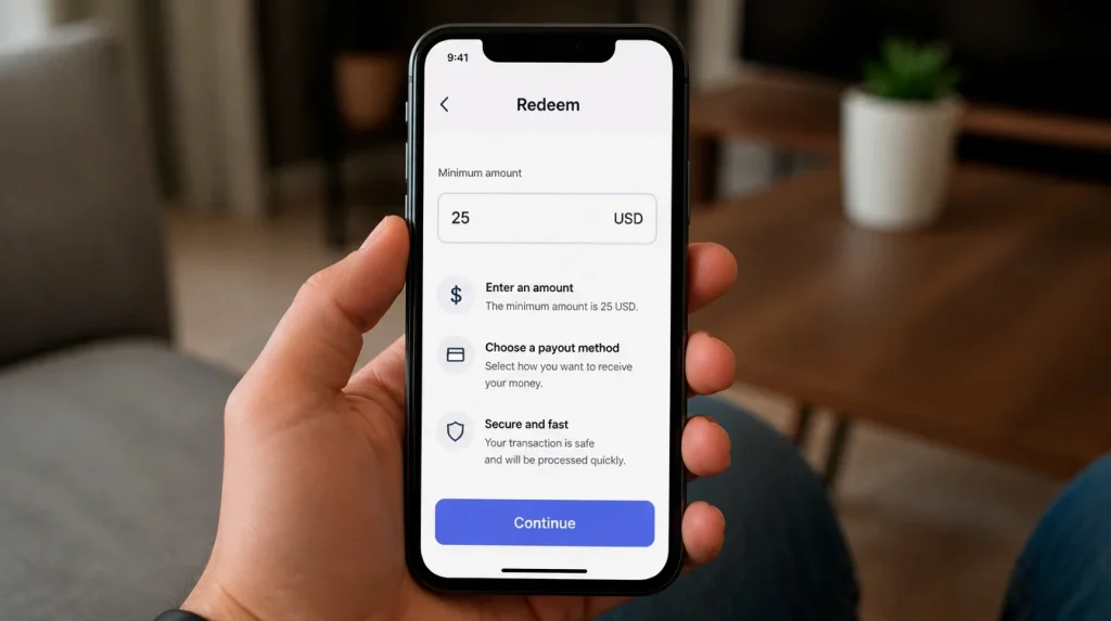Stake.us 25 SC minimum redemption threshold as lowest among major platforms