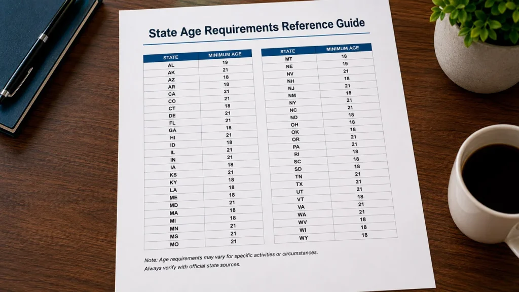 State gambling age laws overriding sweepstakes casino operator minimums