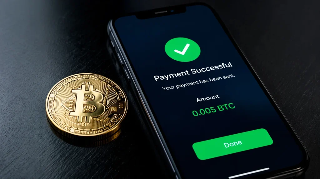 Bitcoin and cryptocurrency symbols alongside sweepstakes casino payment interface