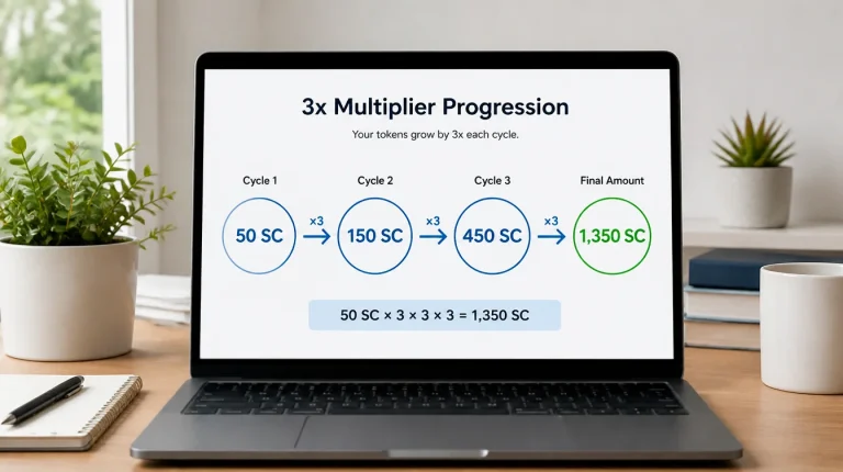 Wagering multiplier diagram showing playthrough requirement progression