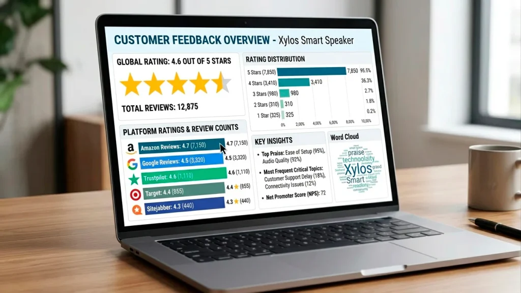 Trustpilot ratings reflecting customer support quality at sweepstakes casinos