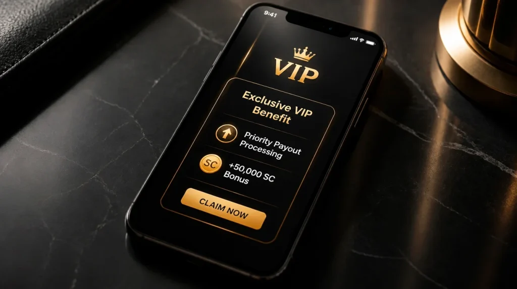 VIP benefits with genuine value including priority payouts and bonus SC